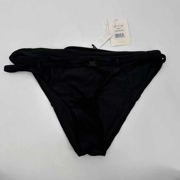 ANDIE SWIM NWT The Riviera Black Belted Bikini Bottom // M - Picture 3 of 8